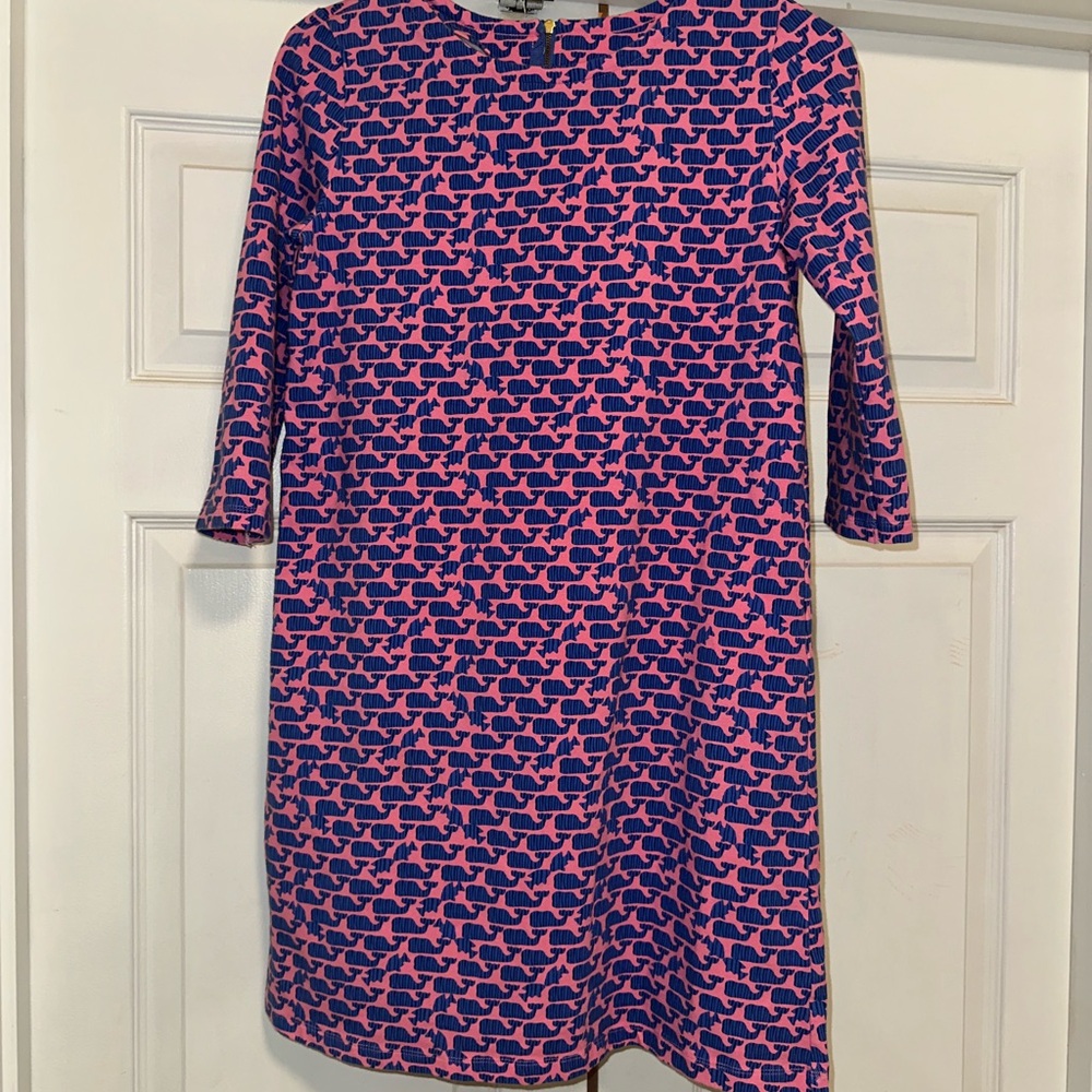 Vineyard Vines Pink and Navy Whale Dress 💗